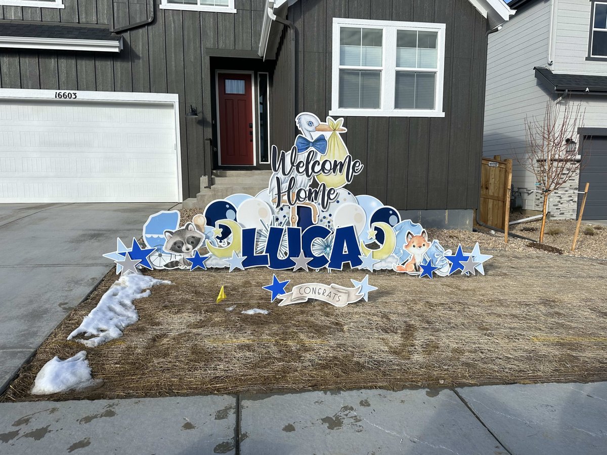 SGFoothills's tweet photo. When you get a request that a baby is on the way home you make it happen especially when they are being released from the NICU! Welcome home Luca! You are so loved! #Sgfoothills #signgypsiesfoothills #newbornbaby #nicubaby #babyboy #finallycominghome #youareloved #blessed #joy https://t.co/L0KaYfm8nI