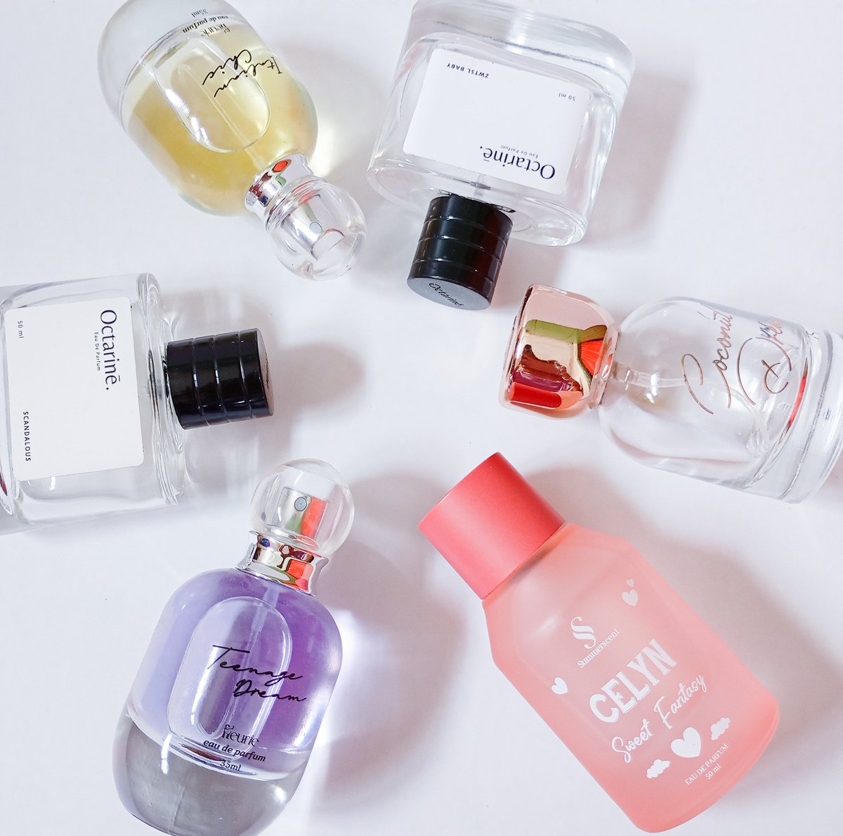 carameltramisu's tweet photo. Buat kalian yang suka koleksi parfum, yuk merapat🙌🤩

Nih aku kasih rekomendasi parfum dari yang aromanya fresh, fruity atau manis🥰 enak bgt dan ga bakalan ganggu orang sekitar kalian👌🏻 https://t.co/jiflQbMPKY