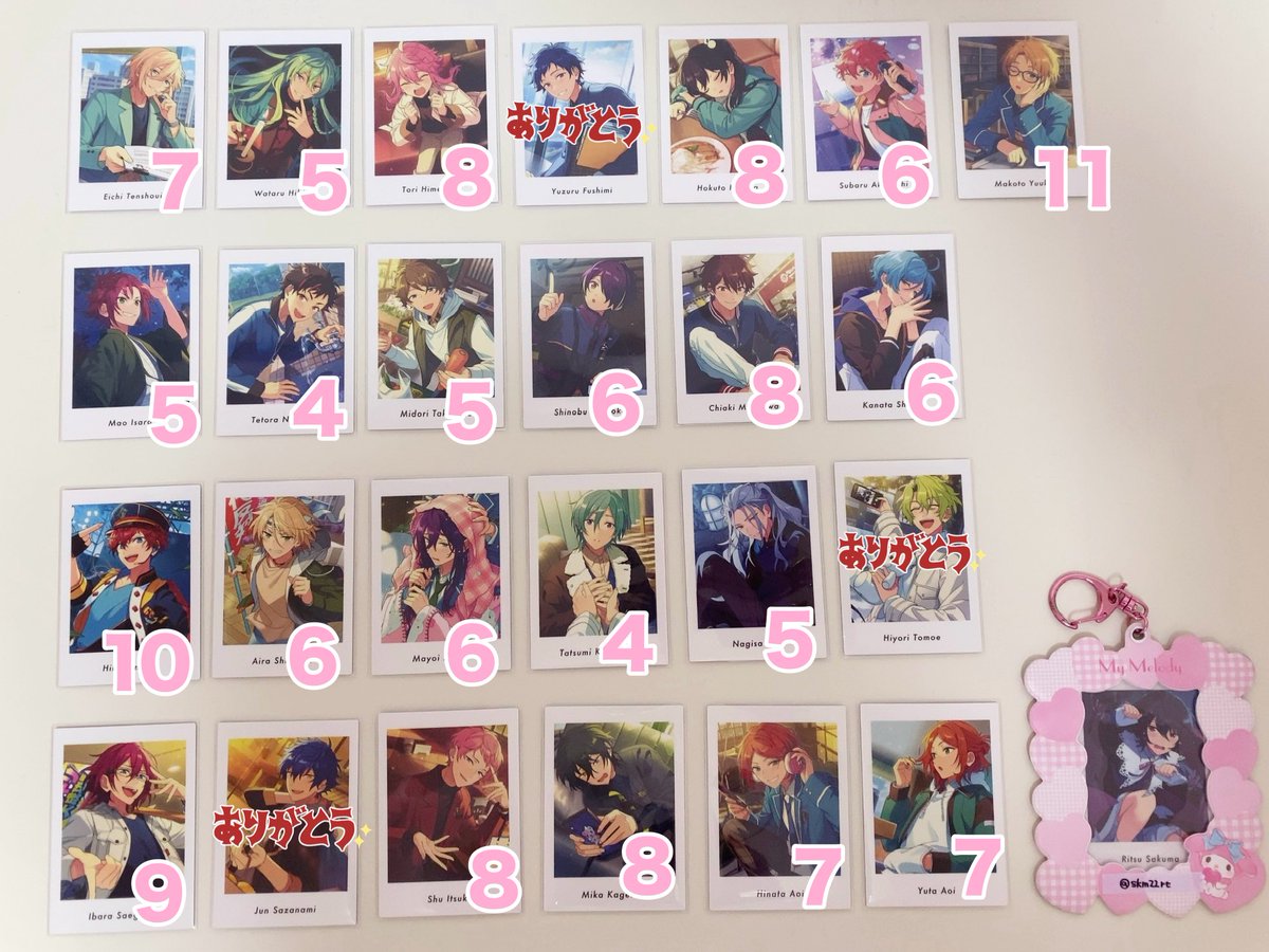 skm22rt's tweet photo. あんスタ ぱしゃっつ private vol.5 交換

譲）英智 渉 桃李 北斗 スバル 真 真緒 鉄虎 翠 忍 千秋 奏汰 一彩 藍良 マヨイ 巽 凪砂 茨 宗 みか ひなた ゆうた 燐音 HiMERU こはく ニキ 零 薫 晃牙 アドニス 友也 なずな 光 創 敬人 紅郎 颯馬 司 レオ 泉 嵐 夏目 つむぎ 宙 斑

求）凛月

⬇️続きます https://t.co/s4mmBtRIwU