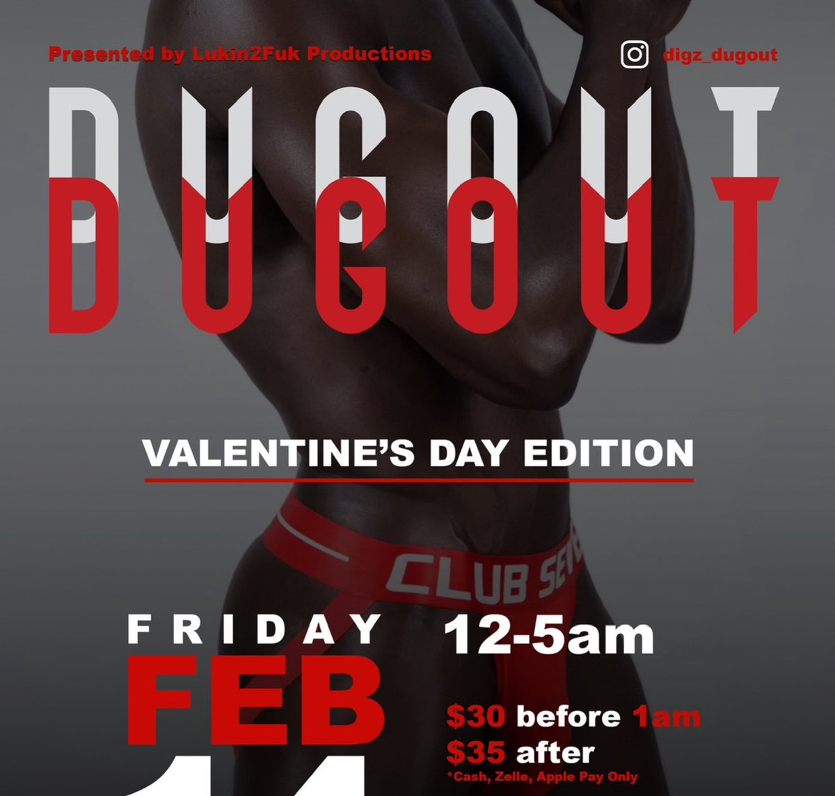 Roses are red, booty holes are too
Come to DUGOUT, so u can screw 😈😜