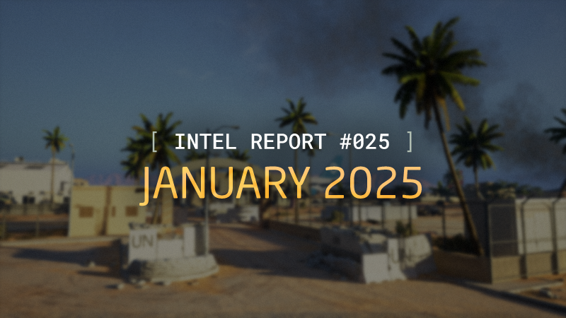For our first Intel Report of the year, we take a deep dive at the new item customization UI and new AI patrol system, check out some map lighting and art changes, and ogle respectfully at various tactical eye candy.

Links in the reply 👇