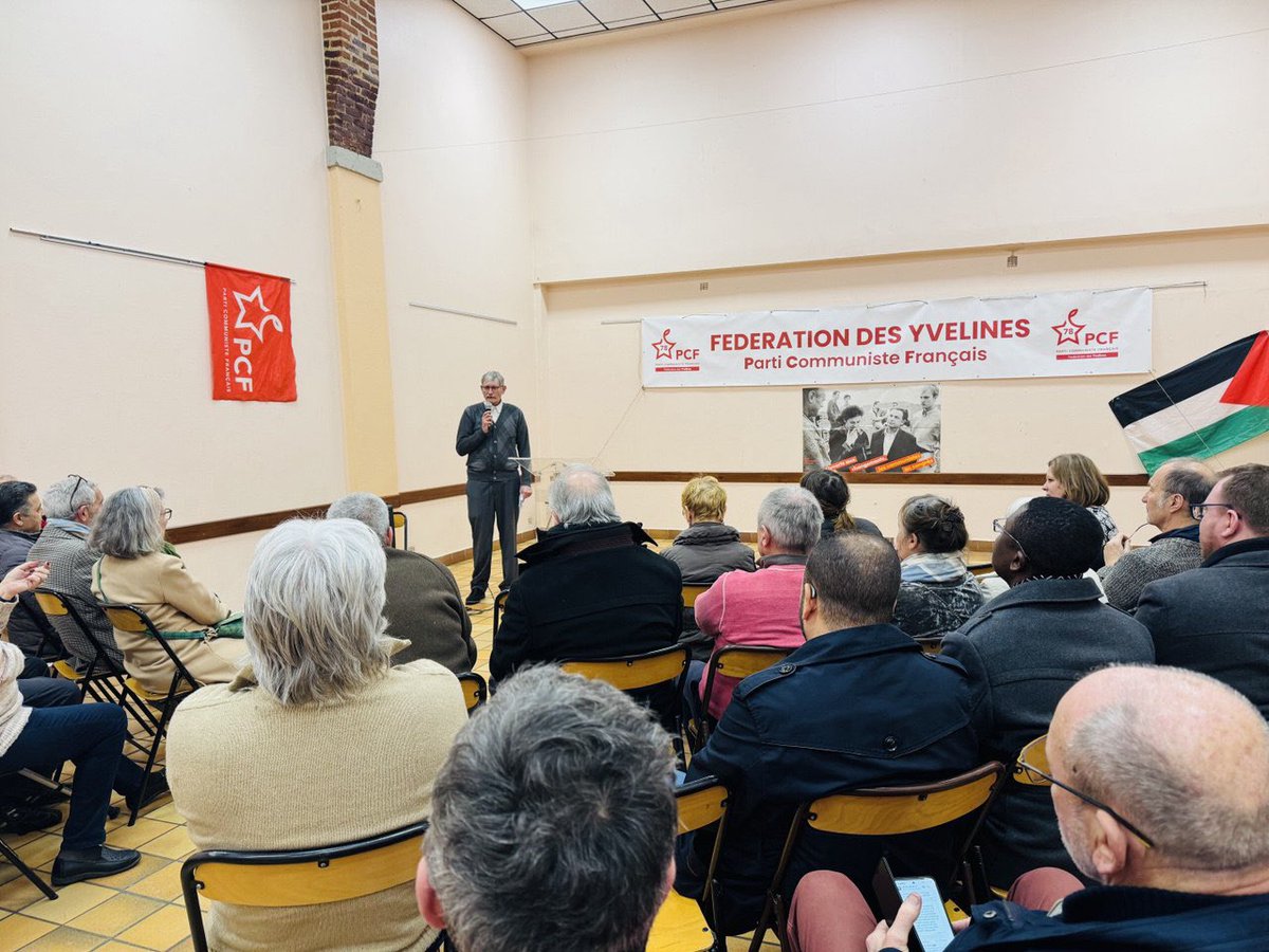 📢 Aux vœux de la Fédération du PCF des Yvelines avec les camarades insoumis ✊

Un immense merci à Luc Miserey, Joël Jegouzo et Jean Feugère pour leur invitation et pour l'organisation de ce moment d’échange et de lutte collective🔥
 <a href="/FranceInsoumise/">La France insoumise</a>