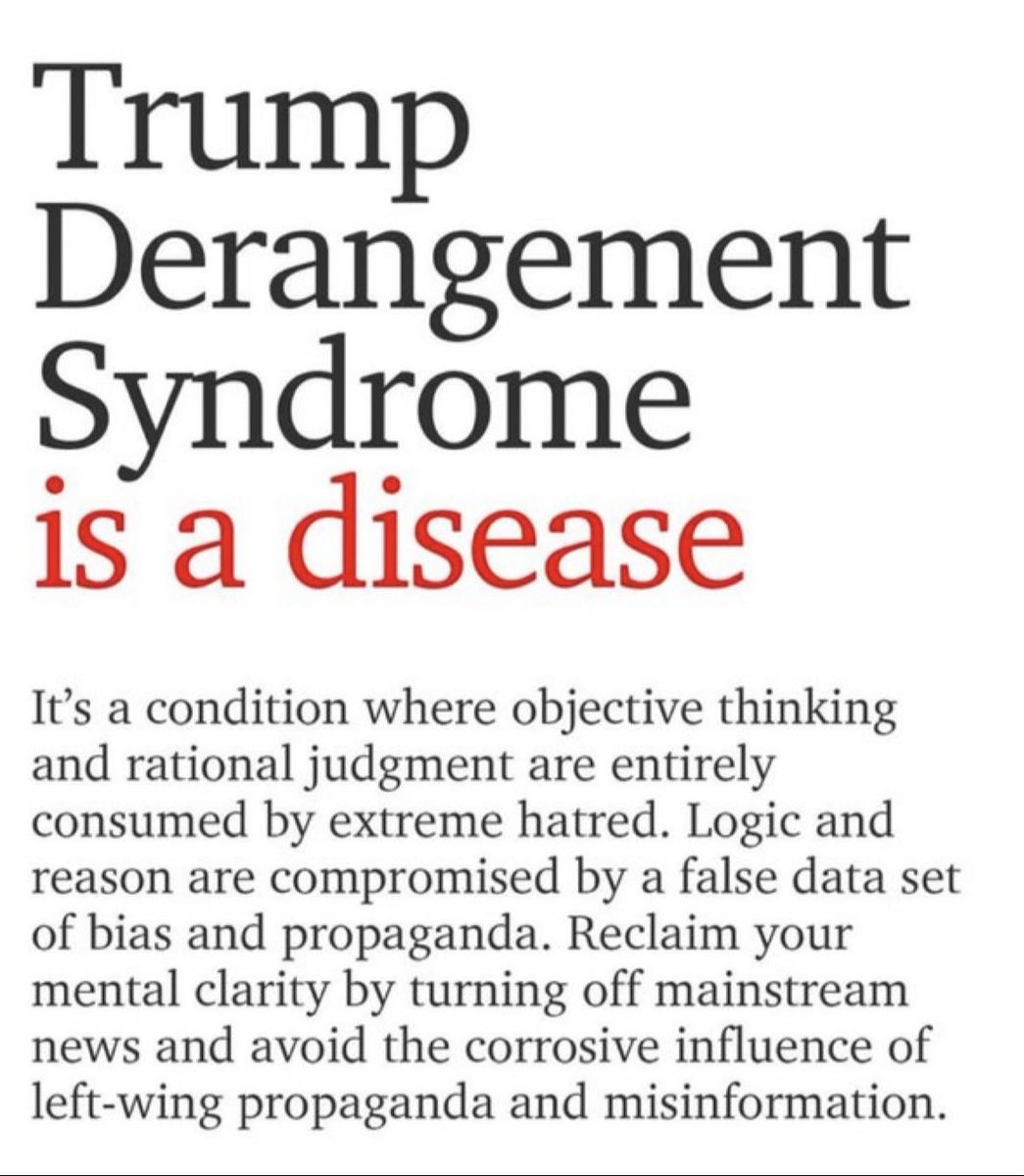 🔥Dear people sane enough to 
       listen to reason. 🔥

💥Turn OFF the LEGACY MEDIA 
       &amp; avoid the corrosive influence 
       of Left-wing Propaganda &amp; LIES !