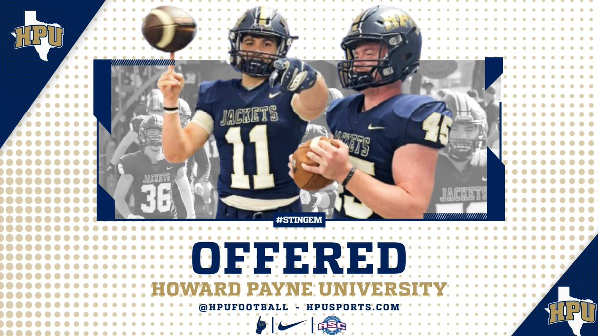 #agtg Blessed to receive my first offer from Howard Payne University 🙏🏾. <a href="/CoachRCollins/">Coach Reed Collins</a> <a href="/coachjameswill/">James Williams</a> <a href="/Marcus_Gomez34/">Coach Gomez</a> <a href="/CoachKuester/">Coach Q</a>