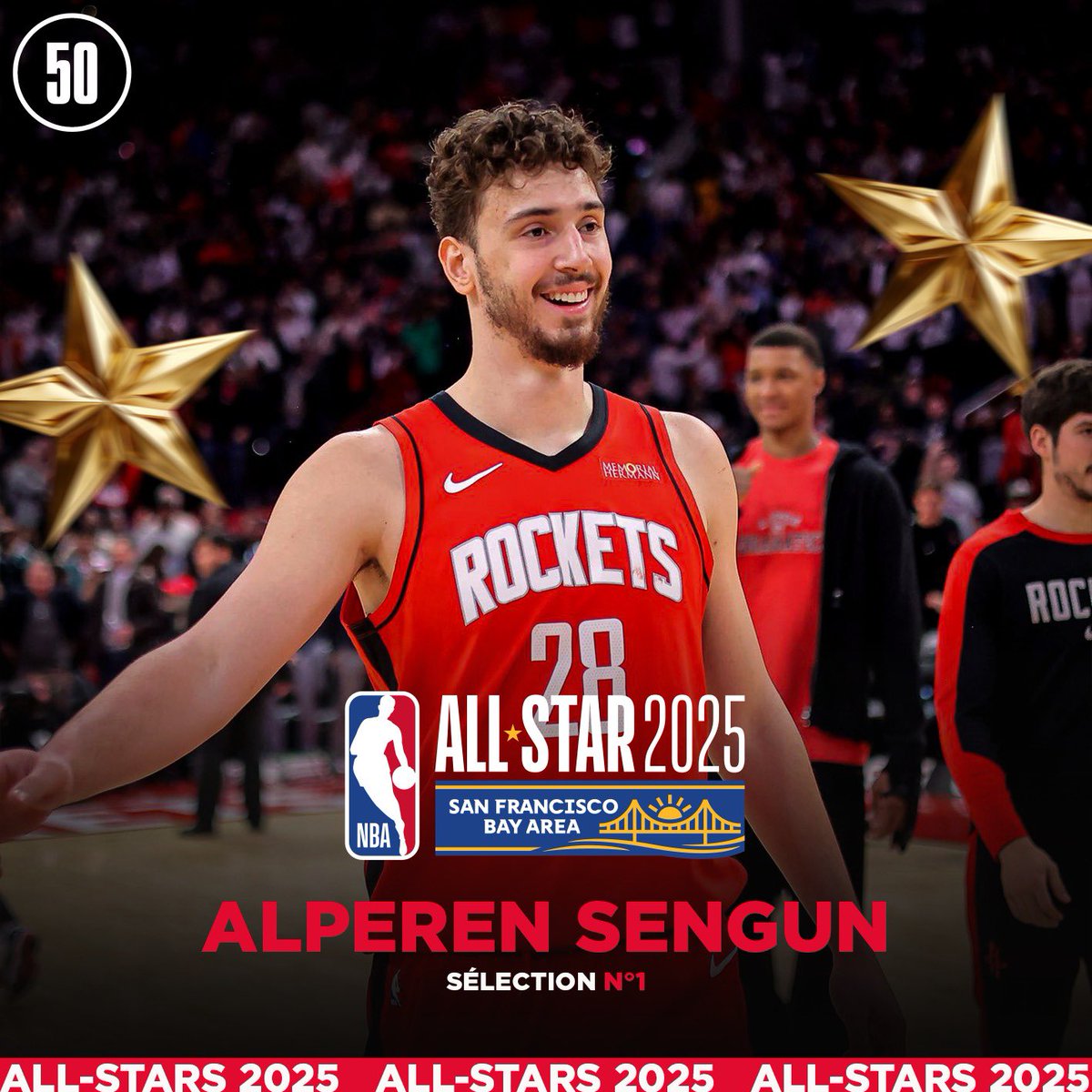 50NuancesDeNBA's tweet photo. 🚨 LES ALL-STARS !!! 👀⭐️

POUR LA PREMIÈRE FOIS DE SA CARRIÈRE, ALPEREN SENGUN EST UN ALL-STAR !!! https://t.co/i24EHiTpo9