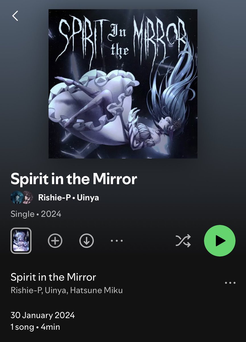 Rishhie's tweet photo. Thanks for one year of Spirit in the Mirror 👻!!!
If you like rock metal and Hatsune Miku check it out 👀 https://t.co/Sz0ytCcxFx