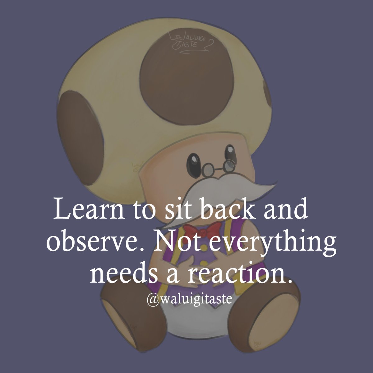 waluigitaste's tweet image. hi! whatever this is. i miss toadsworth so yeah here&apos;s some advice from the old man

have a good day!
WaluigiTaste
#supermario #supermariofanart #toadsworth #digitalart #supermariosunshine