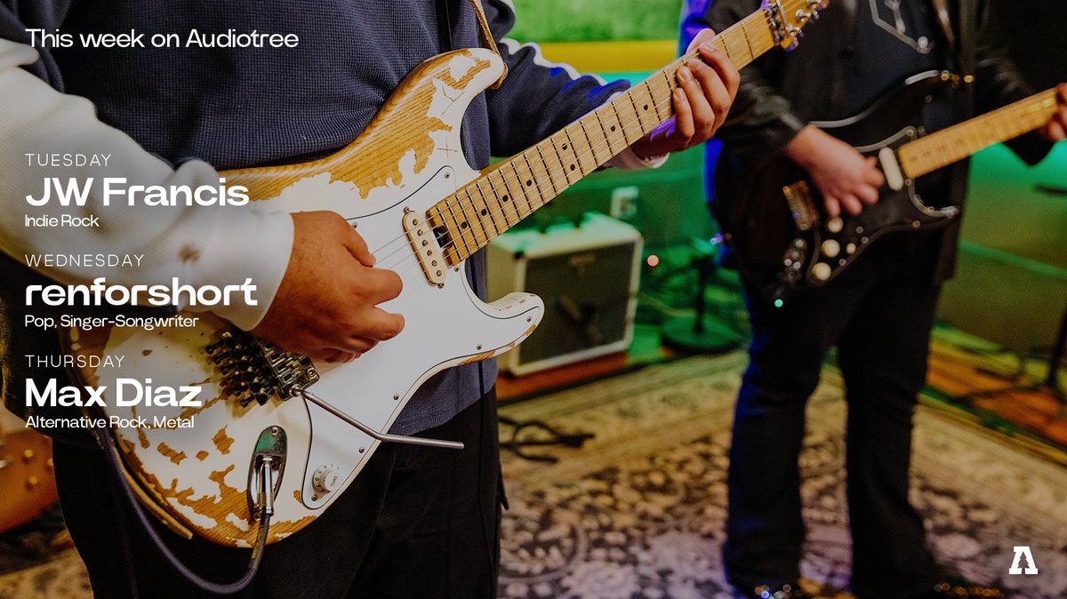 Audiotree (@audiotreemusic) on Twitter photo After the longest January ever, we made it to the first week of February!🕺Congratulate yourself with some fun, no frills sessions this week.
The Schedule ↴
2/4 → <a href="/JWFranfran/">JW Francis</a>
2/5 → <a href="/renforshort/">renforshort</a>
2/6 → #MaxDiaz After the longest January ever, we made it to the first week of February!🕺Congratulate yourself with some fun, no frills sessions this week.
The Schedule ↴
2/4 → <a href="/JWFranfran/">JW Francis</a>
2/5 → <a href="/renforshort/">renforshort</a>
2/6 → #MaxDiaz