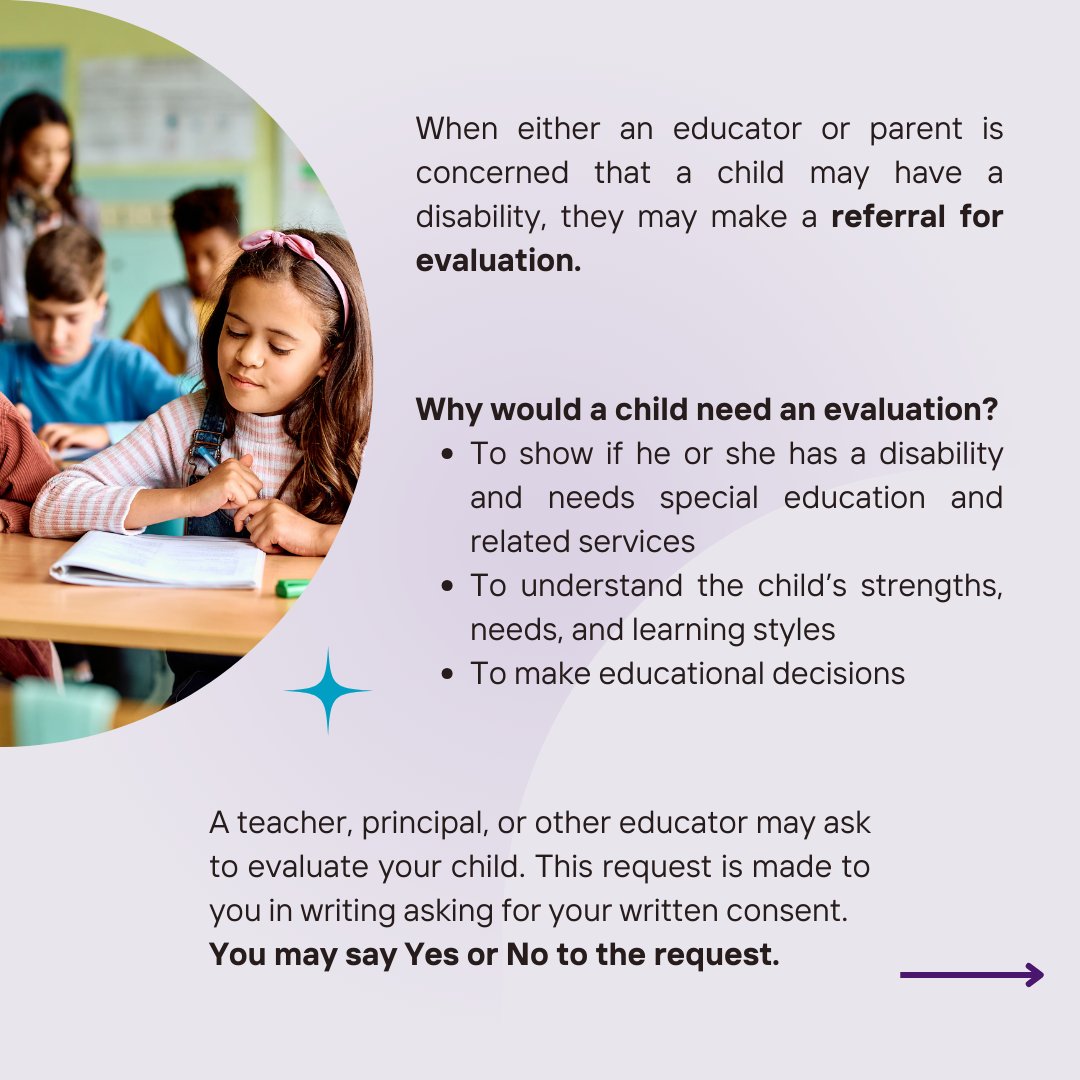 NevadaPEP's tweet image. Click through to learn about special education evaluations. 📚 Special Education can feel overwhelming, but understanding the basics is the first step toward empowerment. ✨ Visit nvpep.org to find more resources!

#IEPProcess #SpecialEducation #NevadaParents #IEP