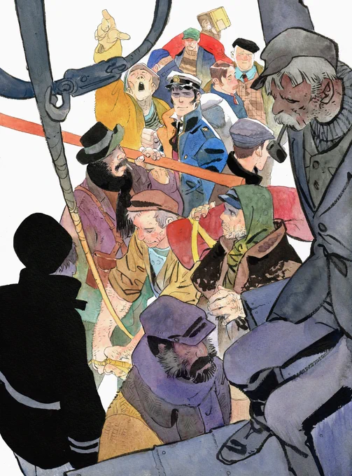 Corto Maltese.#bd #watercolor 