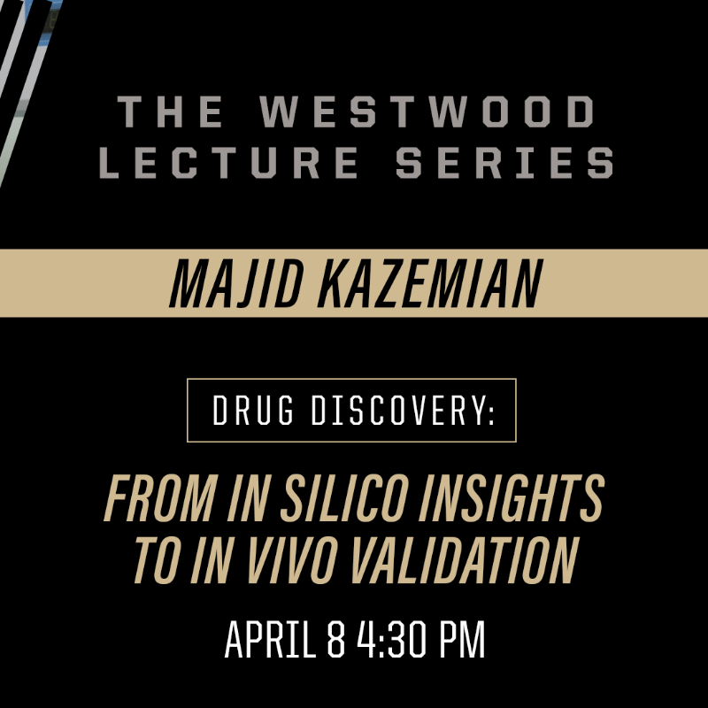 Purdue Institute for Cancer Research (@pucancerinst) on Twitter photo Majid Kazemian will present “Drug Discovery: From In Silico Insights to In Vivo Validation” in April as part of the Westwood Lecture Series for faculty.
Kazemian is a PICR member, an associate professor of #biochemistry in <a href="/PurdueAg/">Purdue Agriculture</a> and computer science in <a href="/PurdueScience/">Purdue Science</a>. Majid Kazemian will present “Drug Discovery: From In Silico Insights to In Vivo Validation” in April as part of the Westwood Lecture Series for faculty.
Kazemian is a PICR member, an associate professor of #biochemistry in <a href="/PurdueAg/">Purdue Agriculture</a> and computer science in <a href="/PurdueScience/">Purdue Science</a>.