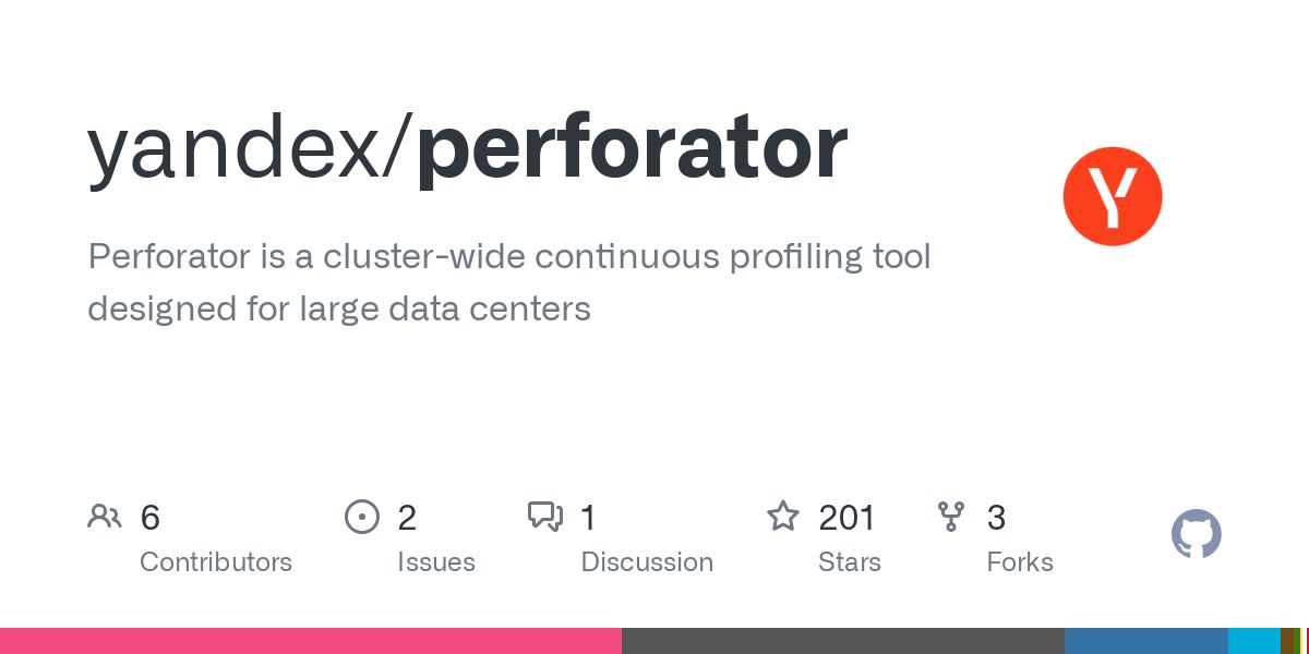Yandex 今天宣布开源 Perforator：一种帮助识别和评估效率低下代码的工具。

Perforator 支持从 C++、Go、Rust、Java、Python 以及 Node.js 等多种语言，仅需 512MB 的内存 和不到 1% 的主机 CPU 资源即可运行。

据说，Perforator 可以优化应用并将基础设施成本降低高达 20%。

👇