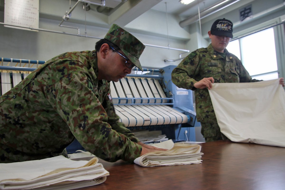 名寄駐屯地 #広報班 です。 駐屯地内に居住する隊員が使っている