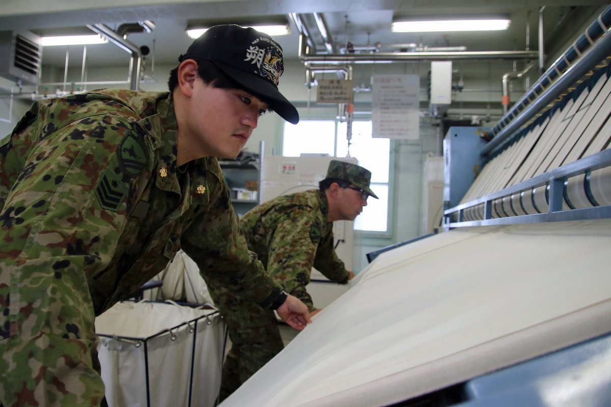 名寄駐屯地 #広報班 です。 駐屯地内に居住する隊員が使っている