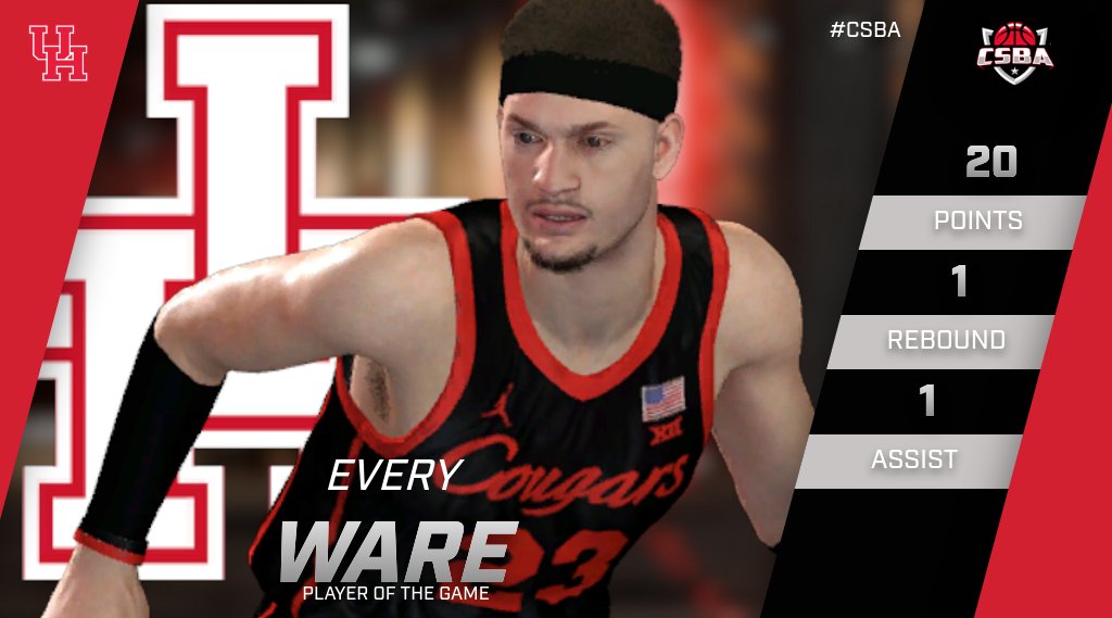 Houston's Every Ware was EVERYWHERE leading the Cougars to victory!
