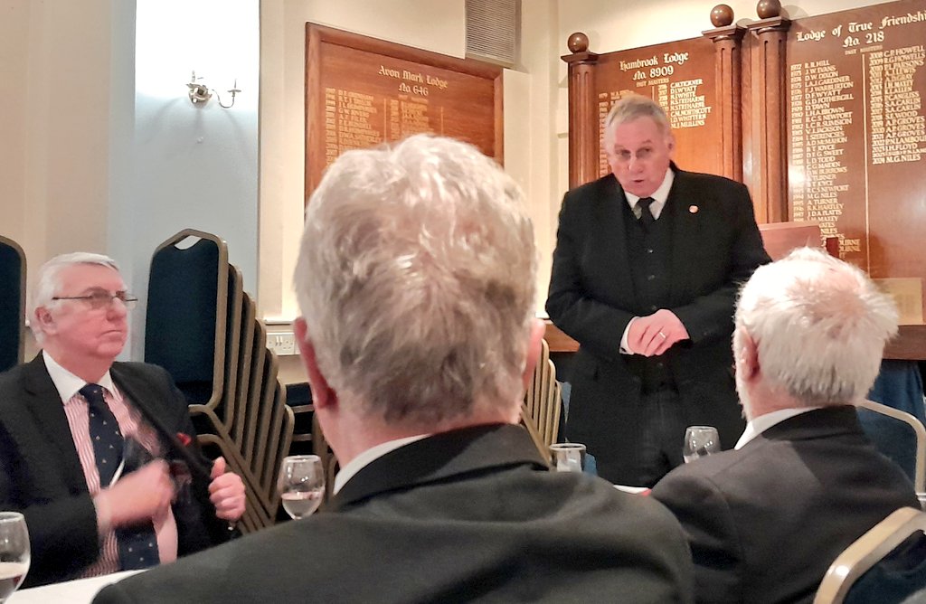 The meeting this evening at Filton Lodge of Fortitude Chapterof <a href="/gandhroyalarch/">Gloucestershire and Herefordshire PGC</a> was wonderful. £500 donated to <a href="/GlosPGLodge/">Glos PG Lodge</a> 2029 Festival. An Exaltation in the presence of 13 visitors from 7 Chapters. MEZ Jim Marshall delivered his toast to the Haggis. I.e youtu.be/5Ypl-A9wVzY?si…