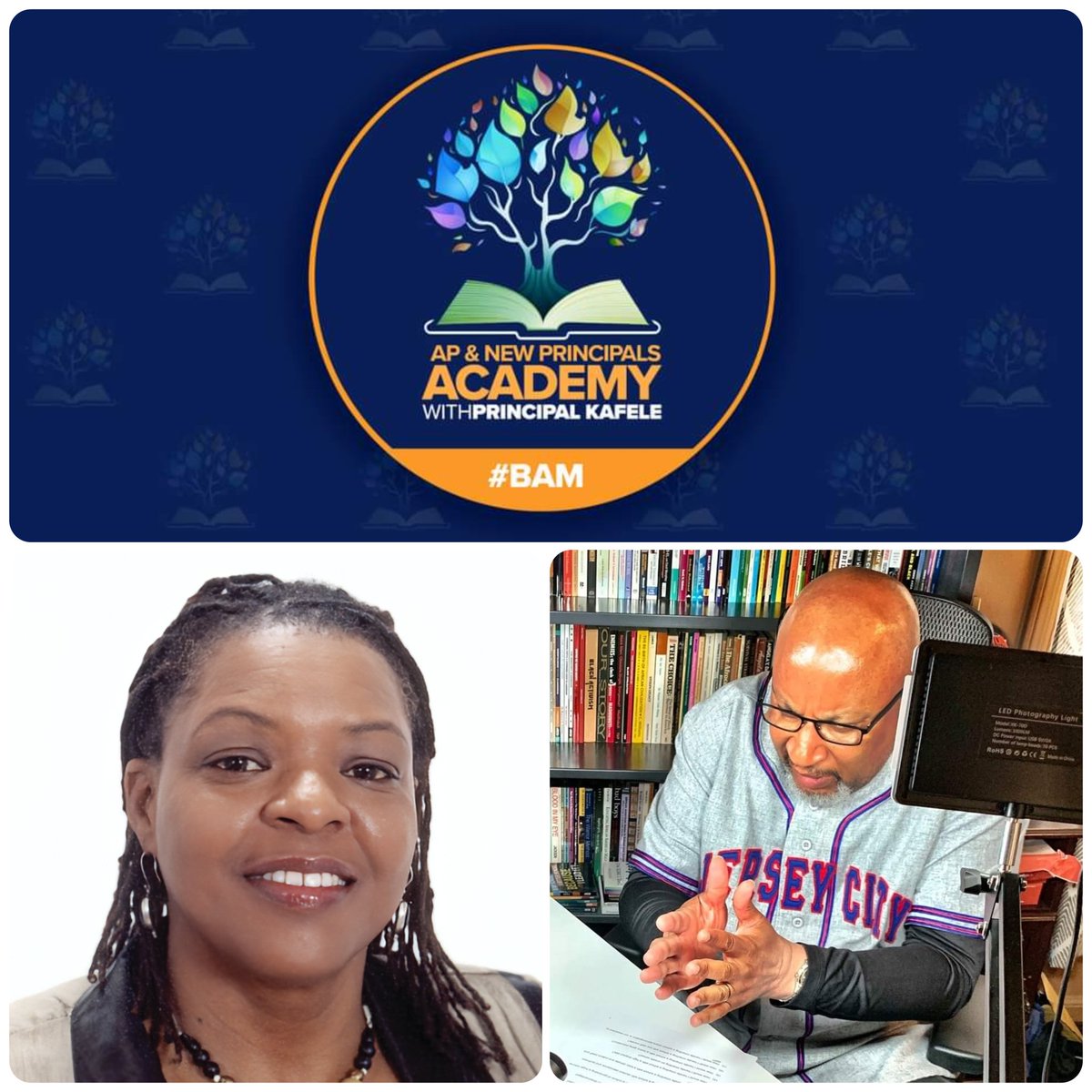 PrincipalKafele's tweet photo. WEEK 249 IS UPON US...and I've got a renowned educator joining me for a one-on-one conversation. Join me this Saturday morning with my guest, author of the widely used book, What Is It About Me You Can't Teach, Dr. Eleanor Renee Rodriguez to launch Black History Month RIGHT HERE LIVE or YouTube LIVE @ AP & New Principals Academy @ 10:55 ET.