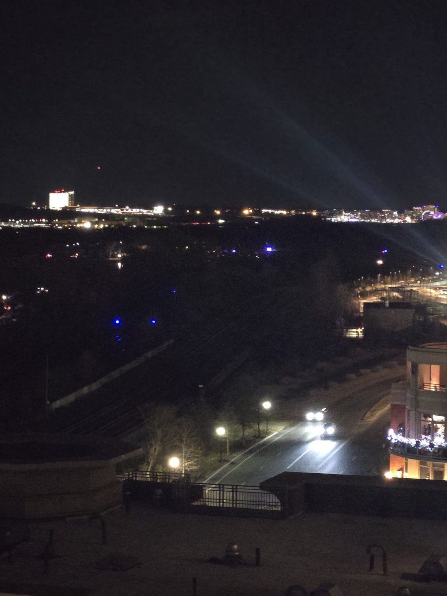 One thing I wasn't prepared for: the strong smell of jet fuel outside. We've lived here, right next to DCA, for 3 years and this is new. It's a horrific reminder of last night's tragedy.

I'm on the roof just...watching.