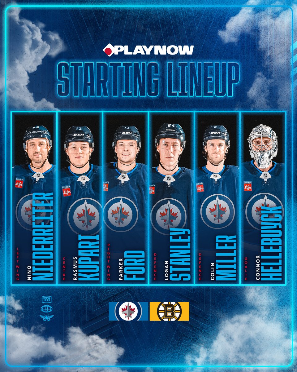 Fordo gets the start 🫡

<a href="/PlayNowManitoba/">PlayNow Manitoba</a> | #GoJetsGo