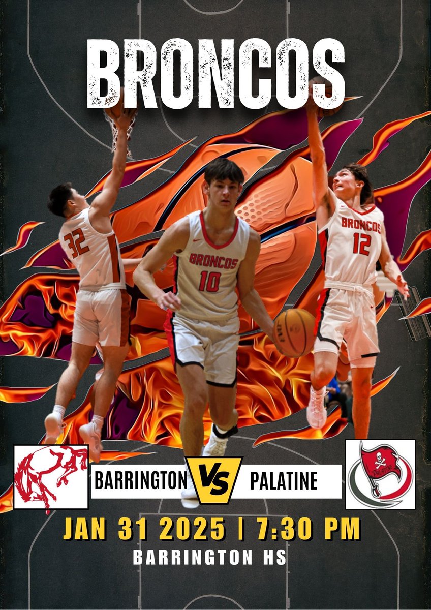In conference game vs Palatine
Friday Jan 31 - 7:30pm
@ Barrington