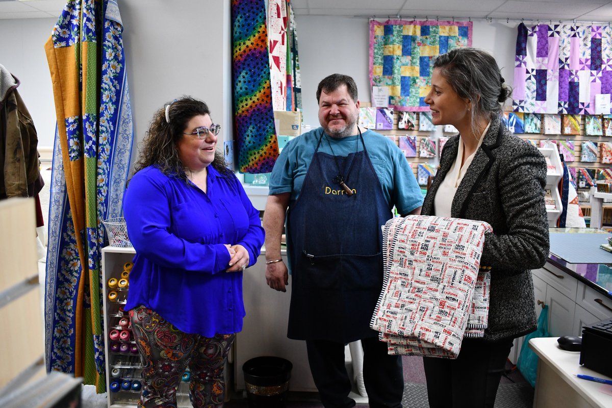 New Hampshire's small businesses are at the heart of our state's economy and workforce. Wonderful to be with Claremont Spice &amp; Dry Goods, Putnam's &amp; Colonial Florist, and Golden Anchor Quilting in Claremont earlier this week!