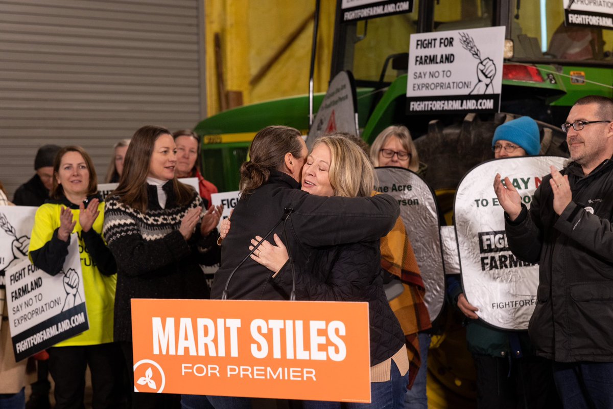 MaritStiles's tweet photo. Wilmot, it’s great to be back.  Last spring, I was here with @CFifeKW to hear from farmers who were left blindsided by the Ford government after being forced to sell their land.  Our conversation left me with this: Farmers and the communities that support them are ready for change. 
I will be a Premier for everyone. New Democrats will be a government that's on your side, and it starts right here with respecting the people who grow our food. 
 #ONyourside #onpoli