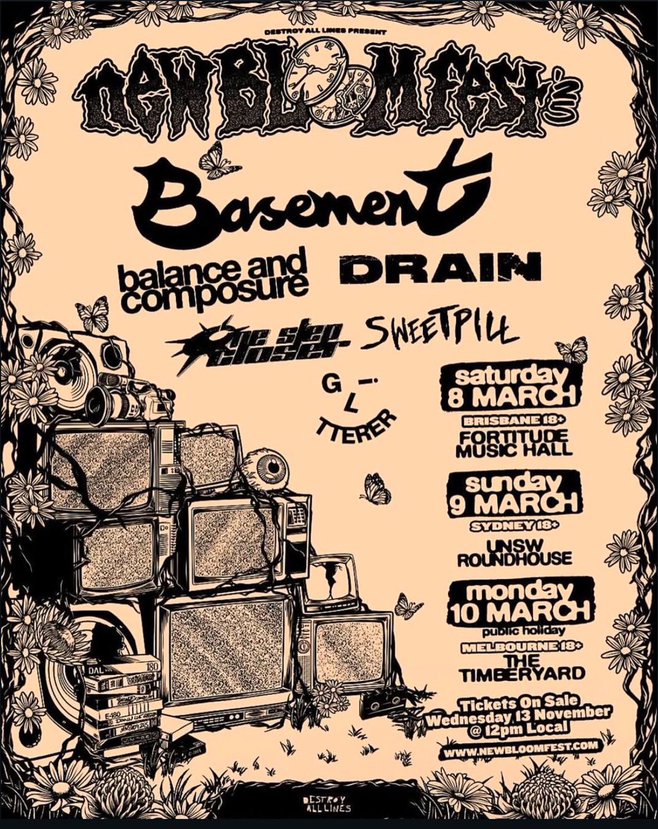 drain831's tweet image. Gonna be rocking with the homies @onestepcloserwb in Australia and New Zealand around New Bloom Fest!!! ROCK AND ROLL!!!!!! 🌀😈🇦🇺 🇳🇿