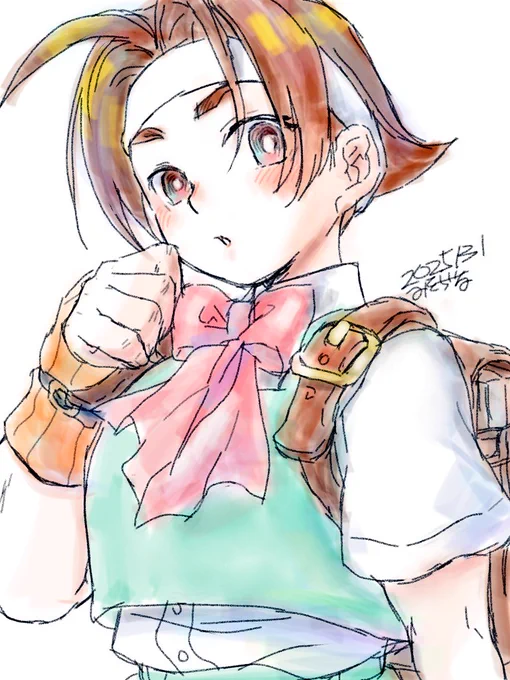 朝の指落書き 