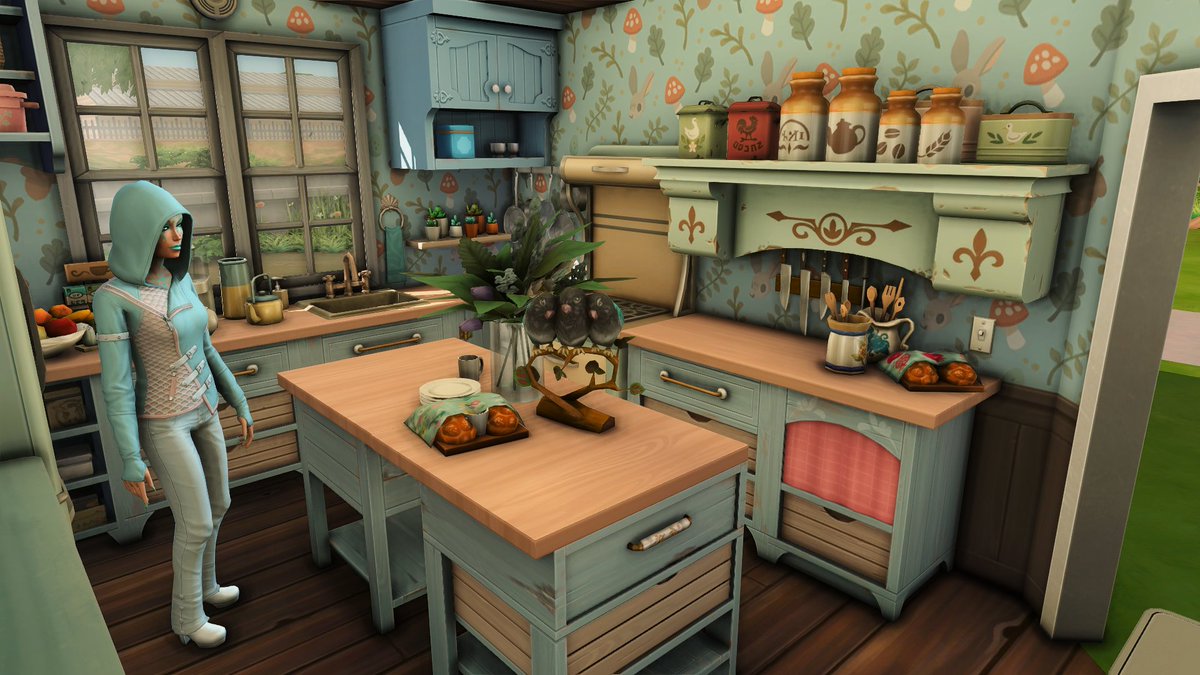 VelvettBYT's tweet photo. So I built a Cute Country Kitchen for @pigletish 's #ClickTogether challenge - and had a blast building this.
I did this as a real time build if you wanna come hang with me while I put this cosy kitchen together https://t.co/D2l8fjpHfm
Gallery: VelvettB
#Sims4 #TheSims4 https://t.co/dYCIHJeOnv