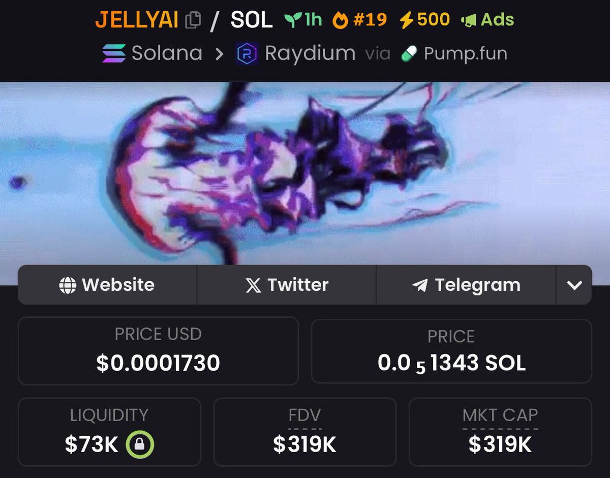tomosakimasato's tweet photo. 🚨 Scam Alert #JELLYAI 🚨
Disclaimer: This post is not intended as financial advice, stay safe traders. https://t.co/auCOZtVqfW