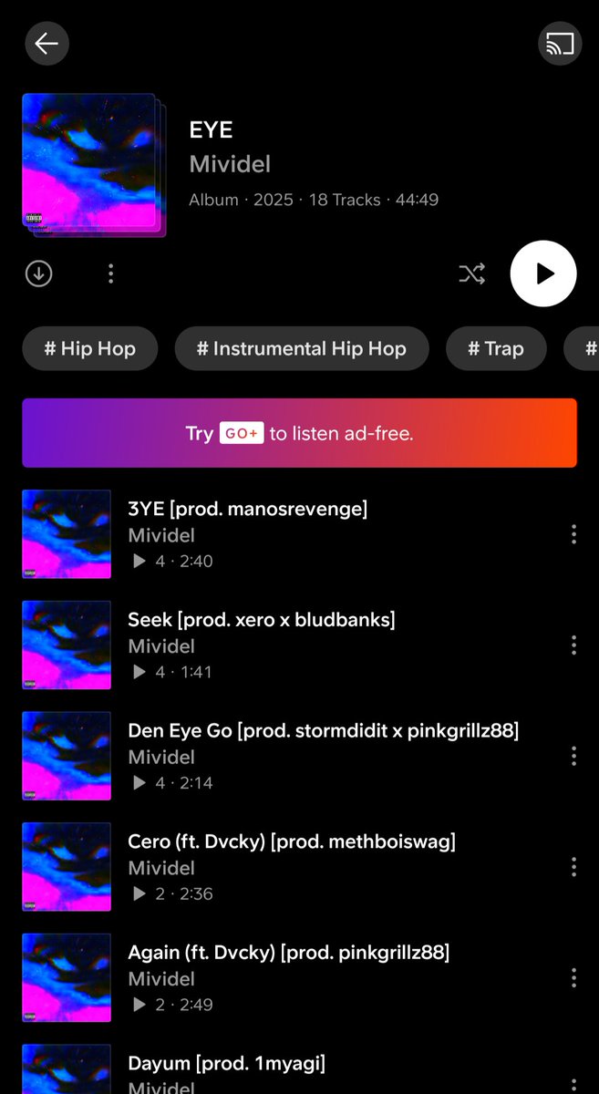 I released this old ahh album from the vault