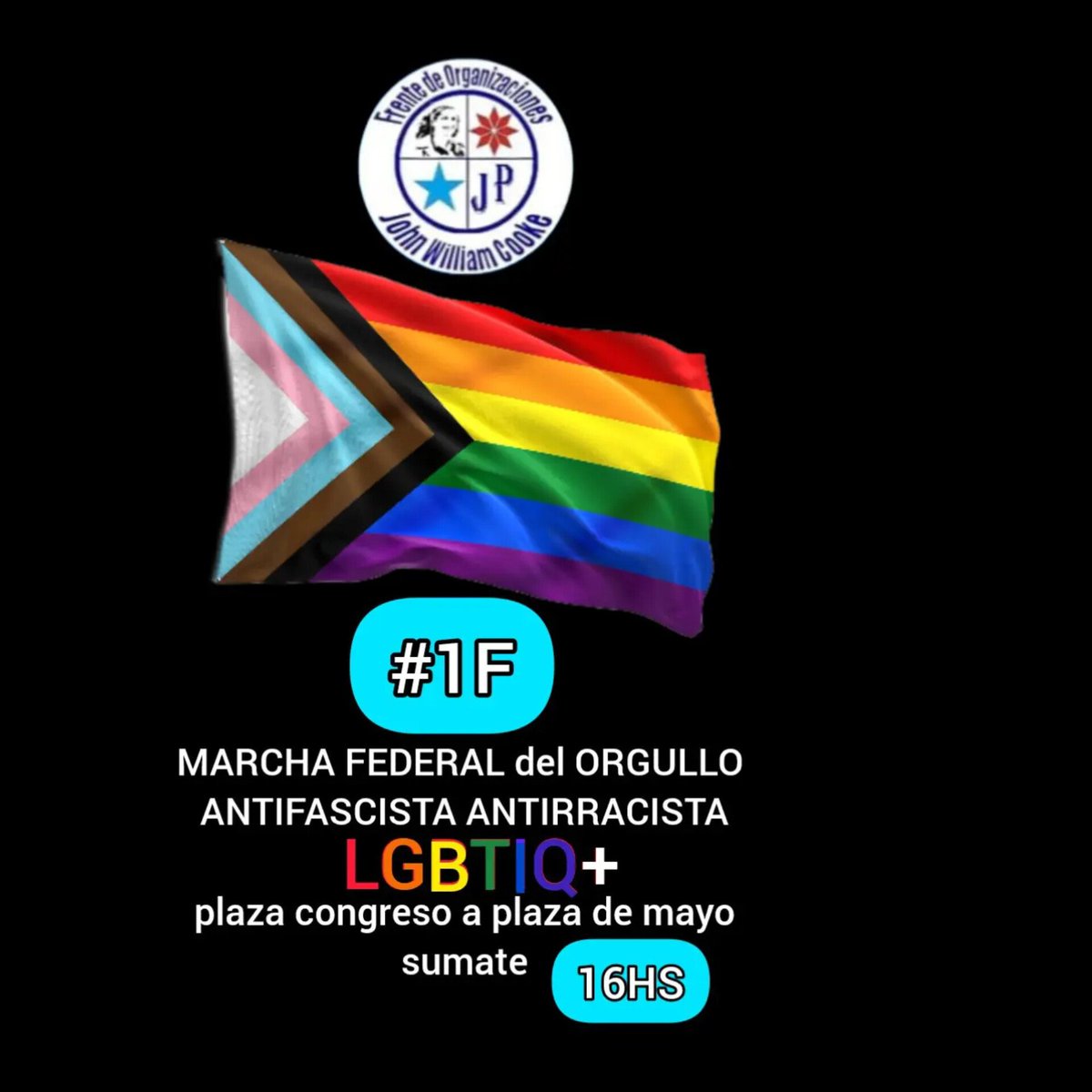 FrenteJohn's tweet photo. Ante este gobierno que va en contra de los derechos de todos sin importar edad, género, religión, o origen.
todas las luchas son de todo el pueblo. #1F todos defendimos los derechos de todos.
#LGBTIQ #Trabajadores #Universitarios #Originarios
Nos defendemos entre todos. https://t.co/Jy2BsqeqX6