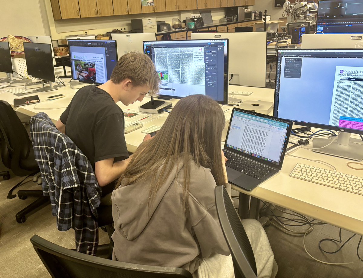 Our first late night of the school year! Reporters and editors (and Mr. C and Mr. M!) are hard at work finalizing pages to be printed next week. We’re so excited for our upcoming Distribution Day, and hope you are too! <a href="/NCHS_CT/">NCHS</a>