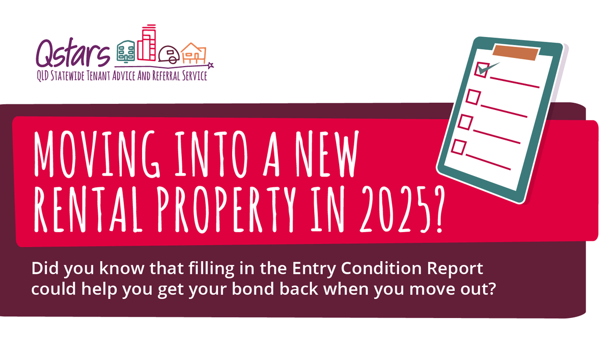 When you move out of your rental property, you must leave the place in the same condition it was in when you moved in, except for fair wear and tear. For more information, read our Starting a Tenancy  factsheet here tenantsqld.org.au/factsheets/sta…