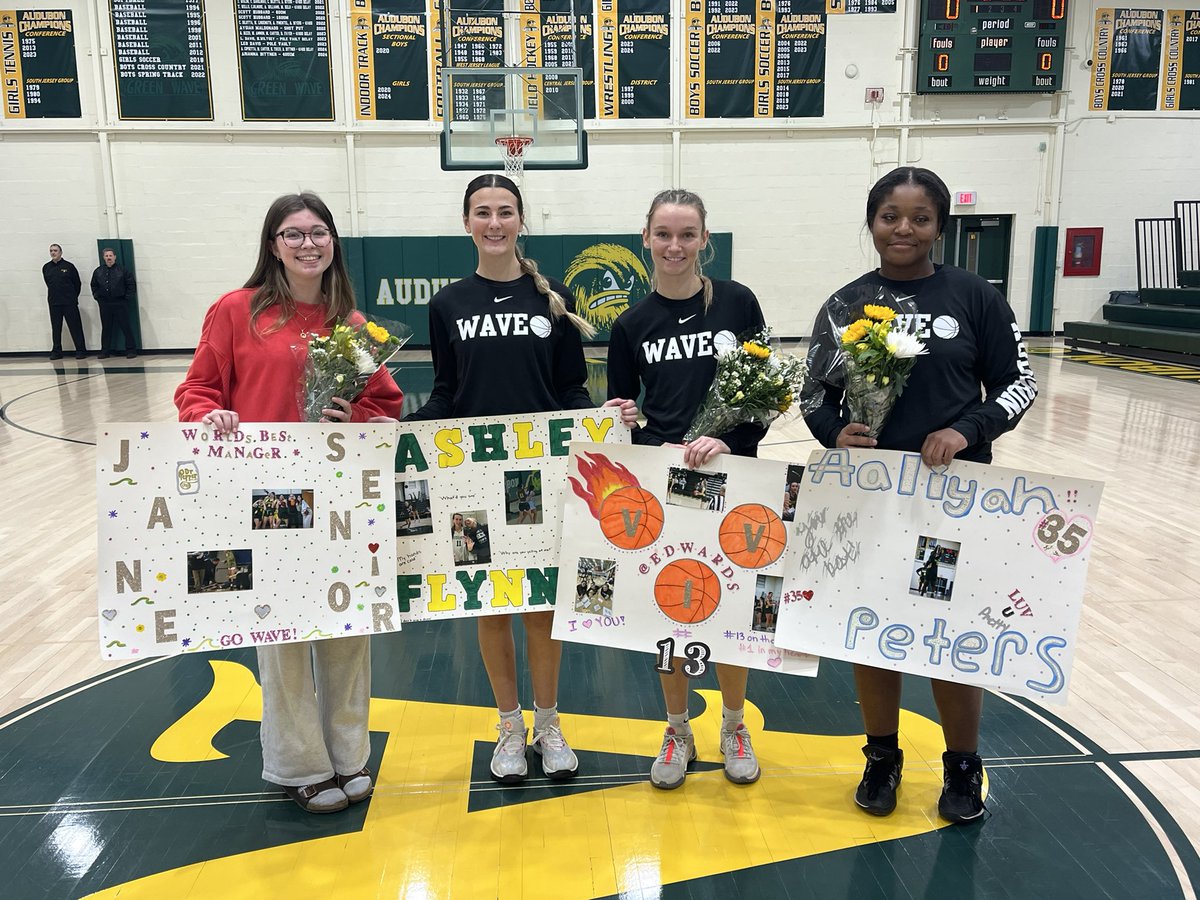 Senior Night. Congrats and good luck in the future.