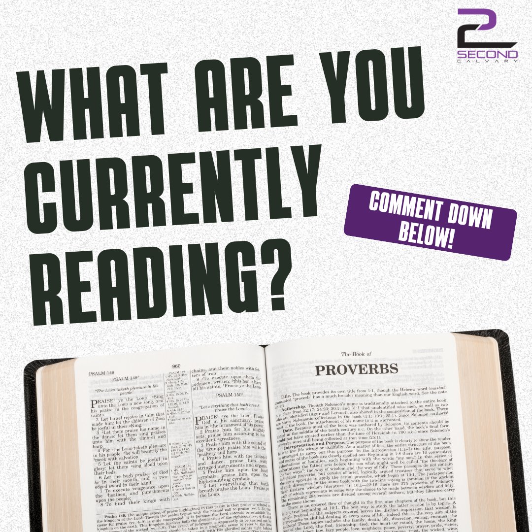 2ndCal's tweet photo. What part of the Bible are you reading right now? 👀📖
Staying in the Word is so important because it strengthens our faith, renews our minds and guides our daily walk. Whether you’re in the Old Testament, the Gospels, or just re-reading a favorite verse, drop a comment! https://t.co/MJijNmkP5R