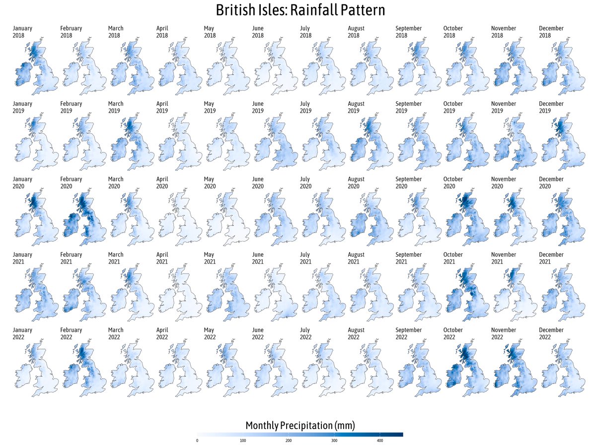 Aditya Dahiya (@adityadahiyaias) on Twitter photo #dataviz Plotting #OpenSource #TerraClimate data - British Isles Rainfall pattern - using power of #rstats with {ggplot2} {terra} {tidyterra}(by <a href="/dhernangomez/">dieghernan ن</a>) {sf}.
Data: Climatology Lab <a href="/climate_guy/">John Abatzoglou</a> <a href="/EmilyLyWilliams/">Emily Williams</a> @dmitri_climate
Full Code🔗shorturl.at/FII0B #dataviz Plotting #OpenSource #TerraClimate data - British Isles Rainfall pattern - using power of #rstats with {ggplot2} {terra} {tidyterra}(by <a href="/dhernangomez/">dieghernan ن</a>) {sf}.
Data: Climatology Lab <a href="/climate_guy/">John Abatzoglou</a> <a href="/EmilyLyWilliams/">Emily Williams</a> @dmitri_climate
Full Code🔗shorturl.at/FII0B