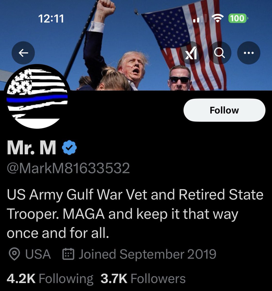 Please give <a href="/MarkM81633532/">Mr. M</a> a follow and a repost or shoutout to show our appreciation for his service.

US Army Gulf War Veteran 

Thank you for your service.  We appreciate you.