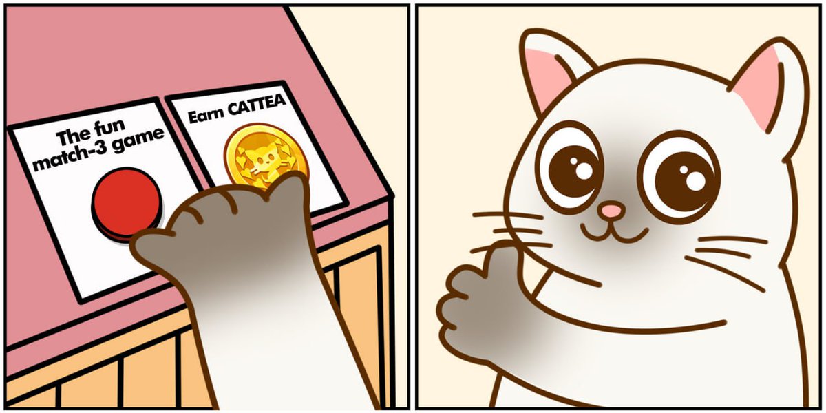 What if I told you...
You can play AND earn? 🪙

What if it's also super fun?
What if it's Cattea? 🧋

Cattea, It's a drink to earn Meow-ment! 🧋😘

Start earning tokens now t.me/CatteaAIbot/ga…