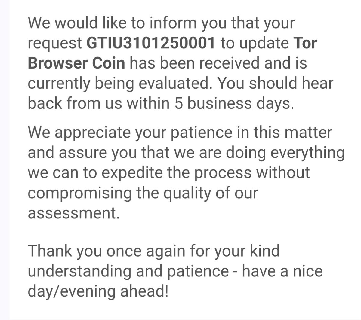 tor_browser_cto's tweet photo. A request has been sent to Gecko Terminal to update token info 🧅 https://t.co/gst3UIFOmb