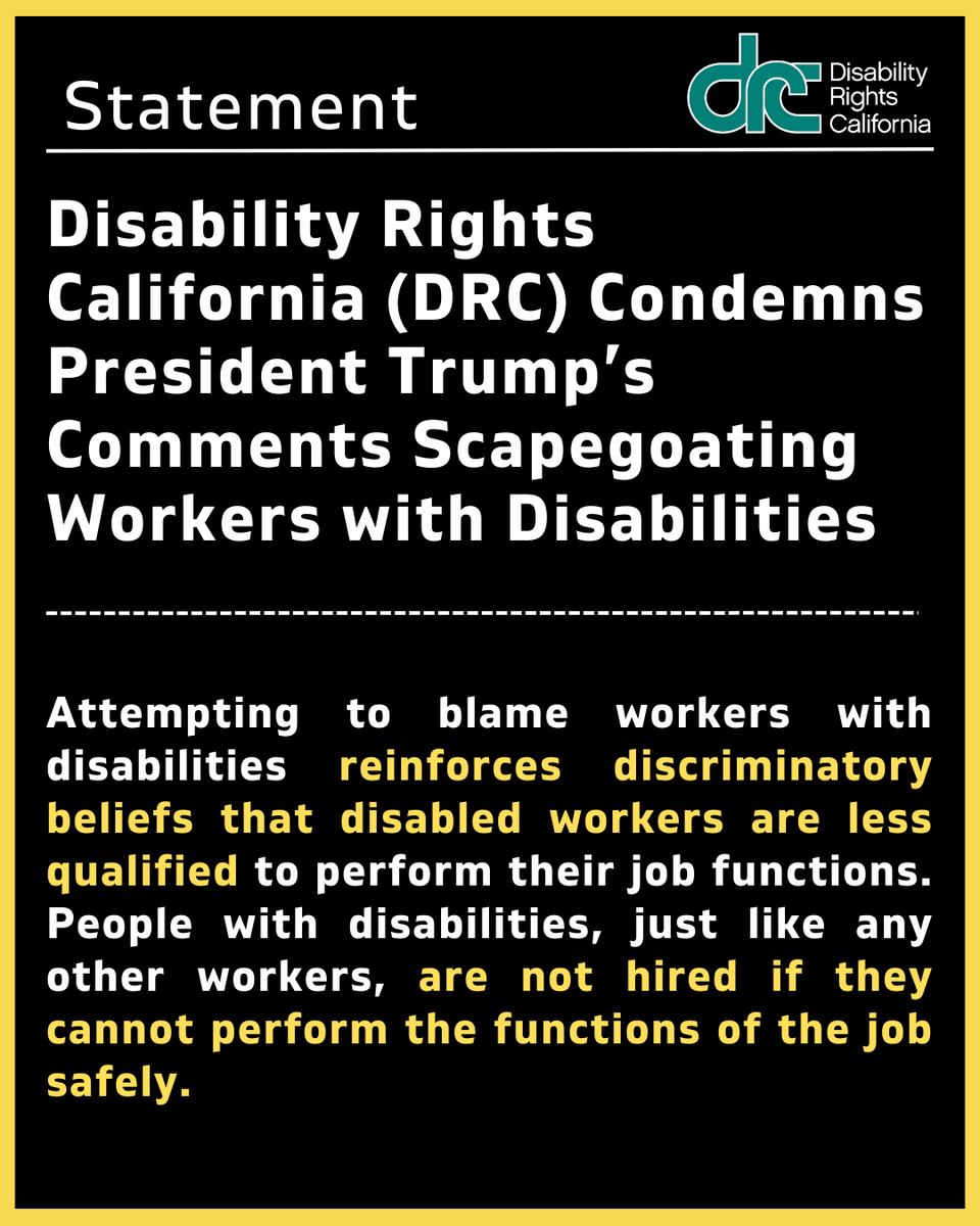 Disability Rights California rejects the unfounded blame of Diversity, Equity, Inclusion, and Accessibility (DEIA) initiatives as the "cause" of the tragic plane crash that occurred in Washington D.C. this week. While recovery efforts are underway and the incident is being