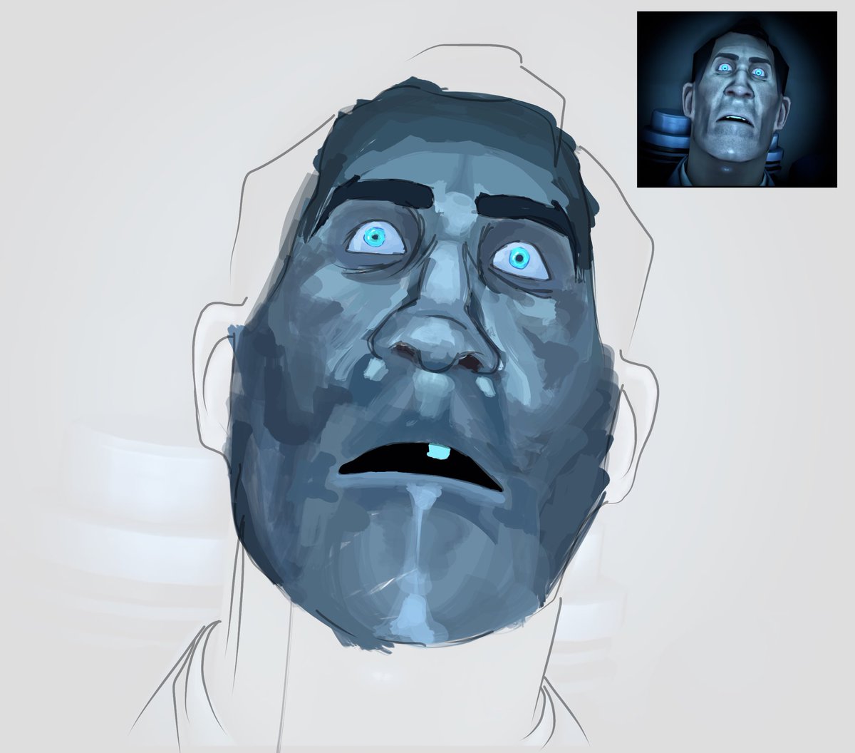 shoelesshotdog's tweet image. emethith blue