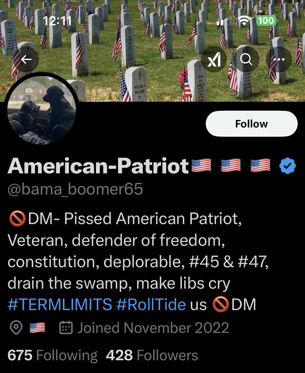 Conservative Cat (@lynnhall268) on Twitter photo Please give <a href="/bama_boomer65/">American-Patriot🇺🇸 🇺🇸 🇺🇸</a> a follow and a repost or shoutout to show our appreciation for his service.
Veteran
Thank you for your service. We appreciate you. Please give <a href="/bama_boomer65/">American-Patriot🇺🇸 🇺🇸 🇺🇸</a> a follow and a repost or shoutout to show our appreciation for his service.
Veteran
Thank you for your service. We appreciate you.