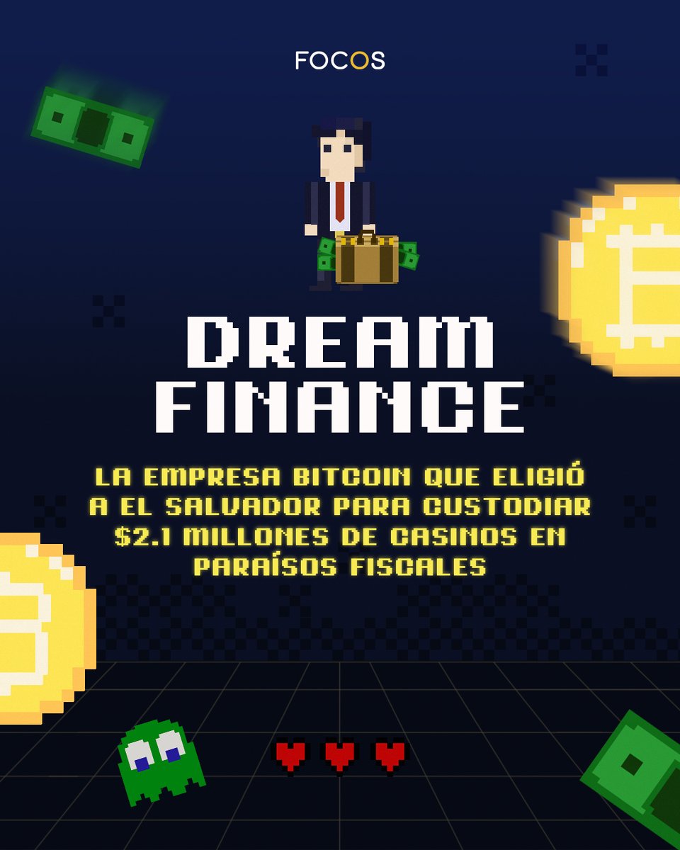 🪙 Dream Finance S.A. de C.V., una empresa de bitcoin que operó entre 2021  y 2023, eligió a El Salvador para custodiar $2.1 millones de cripto casinos  en paraísos fiscales. 🔗: https://t.co/egY9uKYXQk