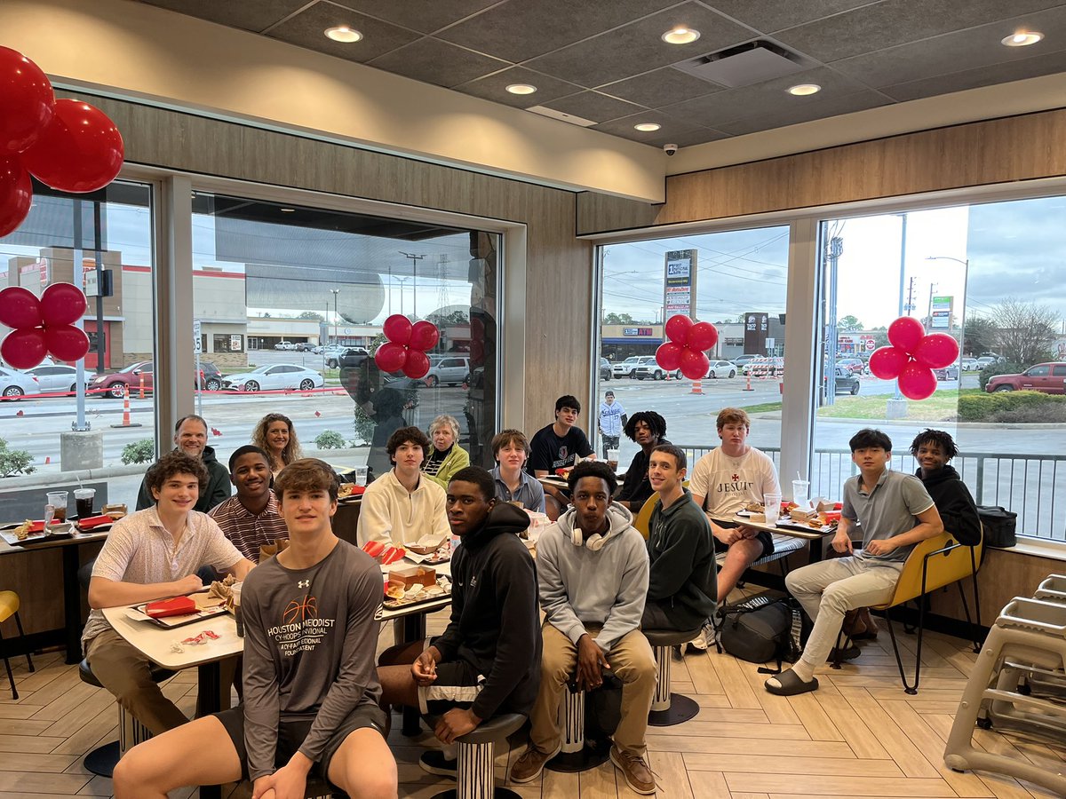 Strake Jesuit Basketball (@b_jesuit) on Twitter photo Had a great time celebrating <a href="/lucashobin2025/">Lucas Hobin</a> for his <a href="/McDAAG/">McDonald's All American Games</a> nomination. #nextlevelplayer #teammatesmatter Had a great time celebrating <a href="/lucashobin2025/">Lucas Hobin</a> for his <a href="/McDAAG/">McDonald's All American Games</a> nomination. #nextlevelplayer #teammatesmatter