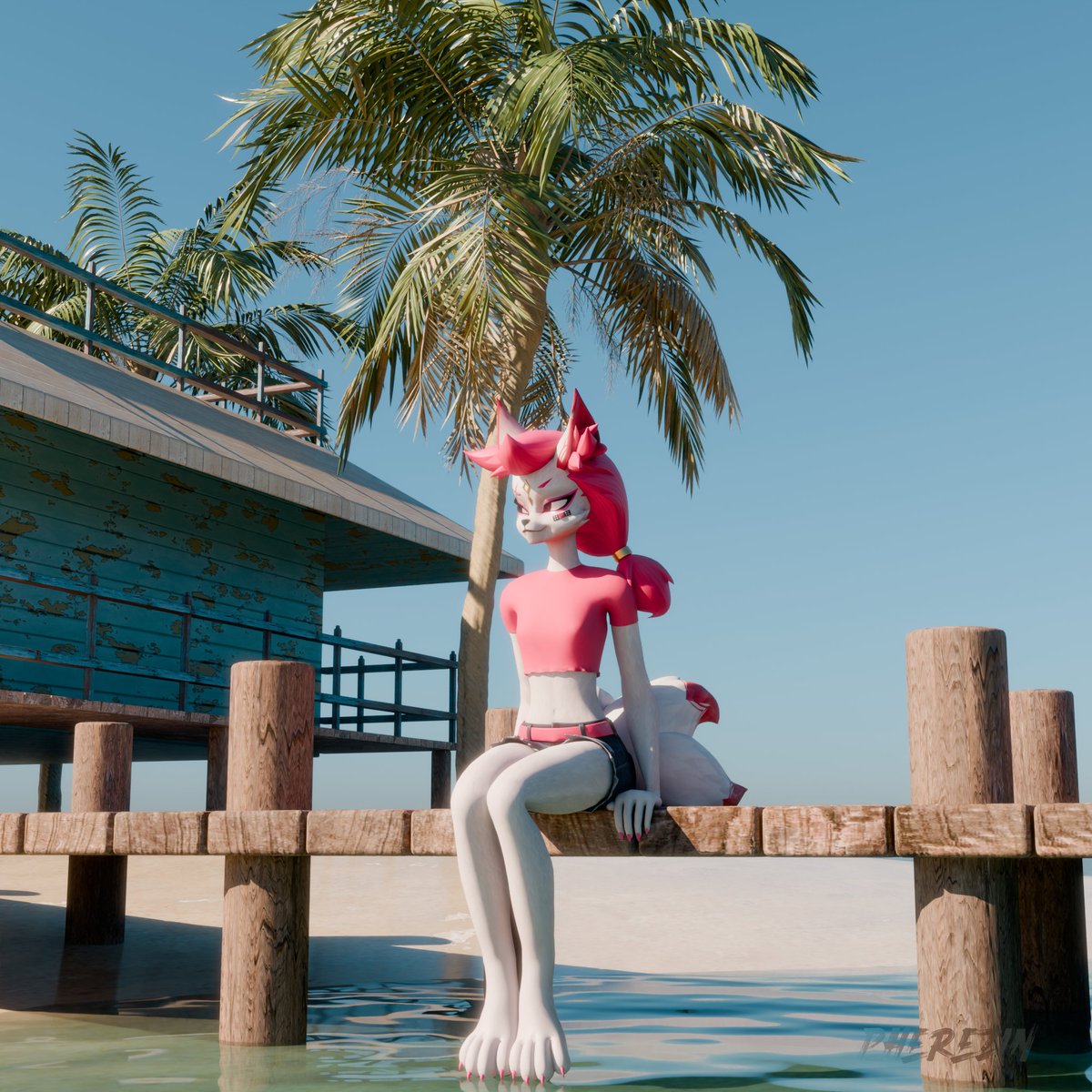 Pherezin's tweet photo. Kimiko Enjoying Her Vacation! I can't wait for the Summer. I am so done with the cold 😅 

Posting will be less frequent so that I can focus on owed comms!

#Fortnite #fortnitebr #FortniteArt #FortniteFanArt #furry #KimikoFiveTails https://t.co/8RmLH9iDas