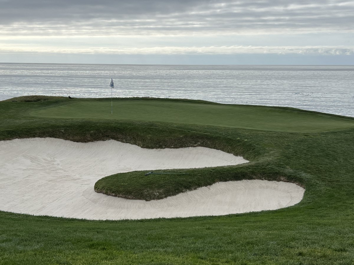 Spent most of the day on #7 and #8 at #pebblebeachproam today.