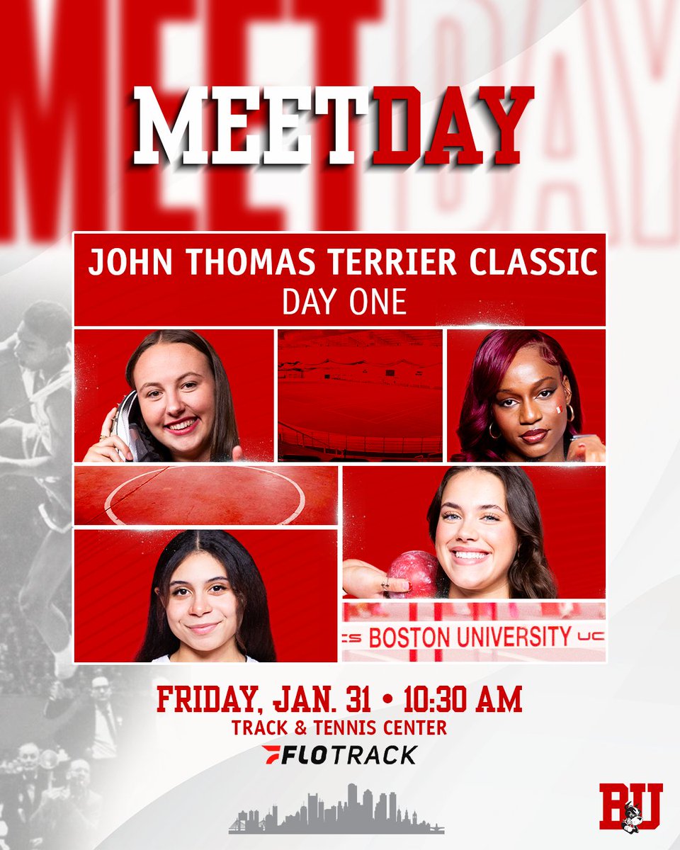 Kicking off a big weekend at the TTC!

🏁 John Thomas Terrier Classic
📌 Track &amp; Tennis Center
⏰ 10:30 AM
💻 <a href="/flosports/">FloSports</a> (flosports.link/3SnhoQb)
⏱️ lancertiming.com 
🎟️ am.ticketmaster.com/agganis/buy/tr…
🅿️ goterriers.com/parking

#GoBU