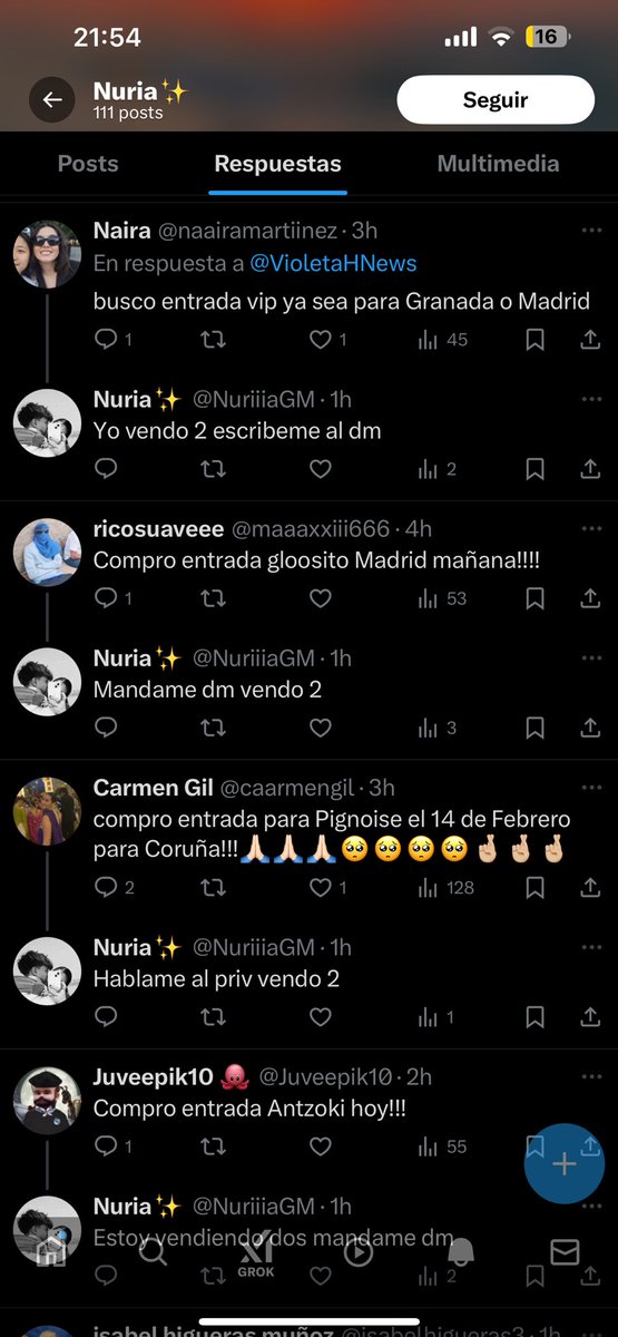 A_Barsella's tweet photo. @Andreahid Cuidado con @NuriiiaGM tiene entradas para todos los sitios… se dedica al timo profesional….

Puedes comprobarlo en su perfil. Aquí te dejo algunos ejemplos por si borra los tuits 

#entradas #estafa #timo #vendoentradas https://t.co/YTeFMUNJEr