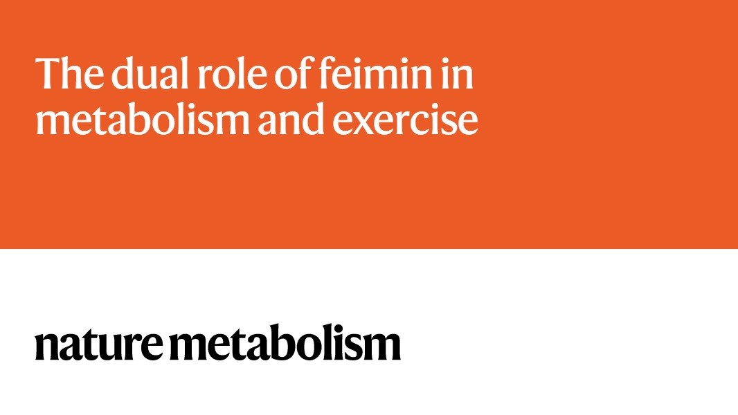 Nature Metabolism (@natmetabolism) on Twitter photo NEWS&VIEWS | <a href="/JoaoV_Esteves/">João Victor Esteves</a> and <a href="/kistanford6/">Kristin Stanford</a> (<a href="/OSUWexMed/">The Ohio State University Wexner Medical Center</a>)
The authors discuss the two studies highlighting the dual role of a novel #myokine, #Feimin, in regulating #metabolism and #exercise💪🐭👥
Read it here: rdcu.be/d76RX NEWS&VIEWS | <a href="/JoaoV_Esteves/">João Victor Esteves</a> and <a href="/kistanford6/">Kristin Stanford</a> (<a href="/OSUWexMed/">The Ohio State University Wexner Medical Center</a>)
The authors discuss the two studies highlighting the dual role of a novel #myokine, #Feimin, in regulating #metabolism and #exercise💪🐭👥
Read it here: rdcu.be/d76RX